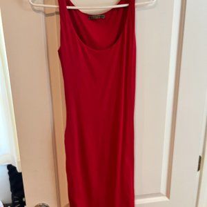 Velvet by Graham & Spencer Ruched Dress - Size 6 - Red